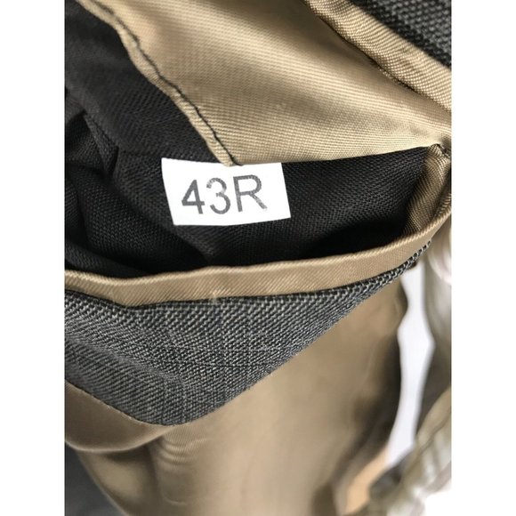 Jos.A.Bank Men's 43 Regular Suit Jacket 2 Button Glen Plaid Windowpane / 5L51 - Picture 8 of 10